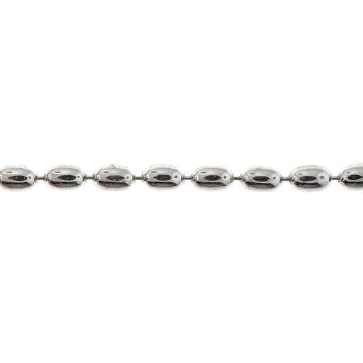 Myron Toback Inc. Sterling Silver 3MM Oval Ball Chain