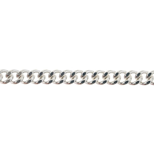 Myron Toback Inc. Sterling Silver 4.1MM Flat Curb Chain