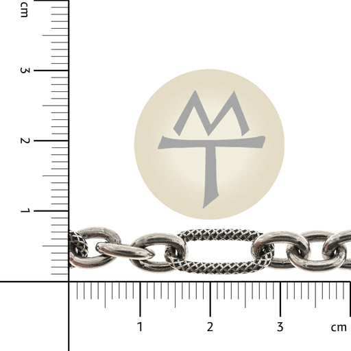 Sterling Silver 4.3MM 3&1 Cable Chain  Myron Toback Inc. Sterling Silver 4.3MM 3&1 Cable Chain