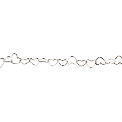 Myron Toback Inc. Sterling Silver 4.5MM Heart Chain