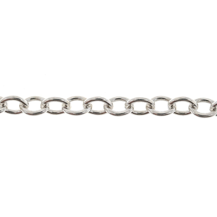 Sterling Silver 4.6MM Cable Chain  Myron Toback Inc. Sterling Silver 4.6MM Cable Chain