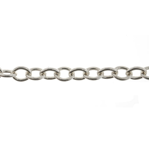 Sterling Silver 4.6MM Cable Chain  Myron Toback Inc. Sterling Silver 4.6MM Cable Chain
