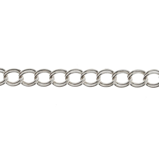 Myron Toback Inc. Sterling Silver 4.6MM Double Link Curb Chain