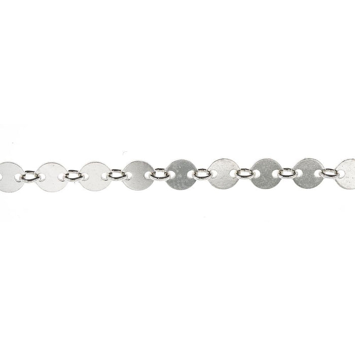 Myron Toback Inc. Sterling Silver 4MM Disc Chain