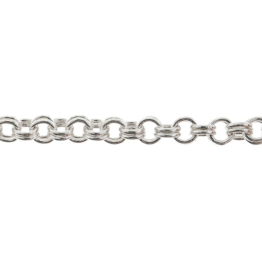 Sterling Silver 4MM Double Link Cable Chain  Myron Toback Inc. Sterling Silver 4MM Double Link Cable Chain