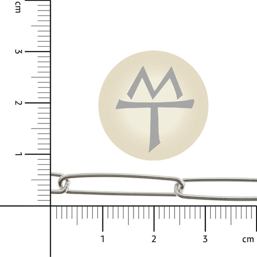 Sterling Silver 4MM Elongated Wire Cable Chain  Myron Toback Inc. Sterling Silver 4MM Elongated Wire Cable Chain