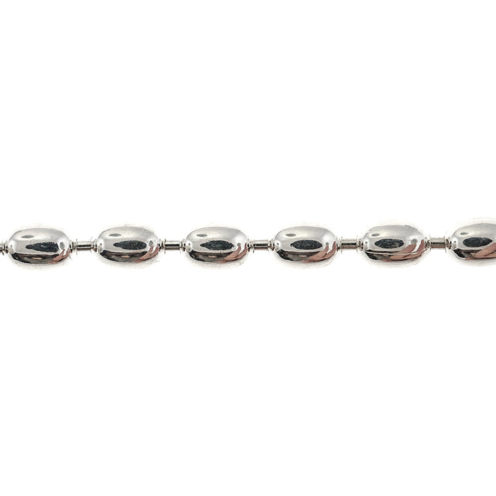 Sterling Silver 4MM Oval ball Chain  Myron Toback Inc. Sterling Silver 4MM Oval ball Chain