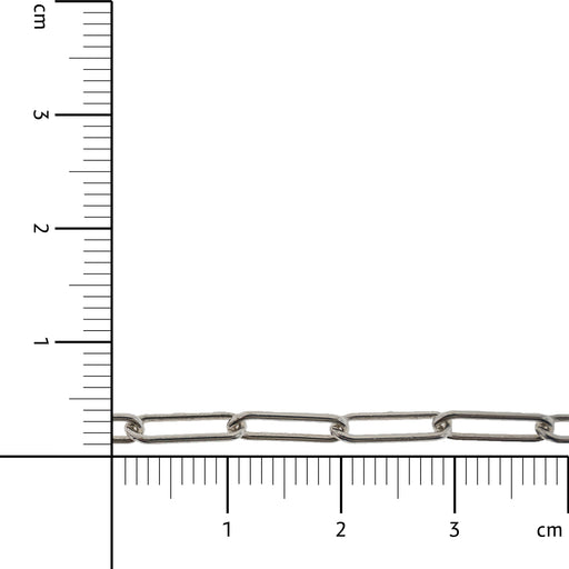 Sterling Silver 4MM Paper Clip Chain  Myron Toback Inc. Sterling Silver 4MM Paper Clip Chain
