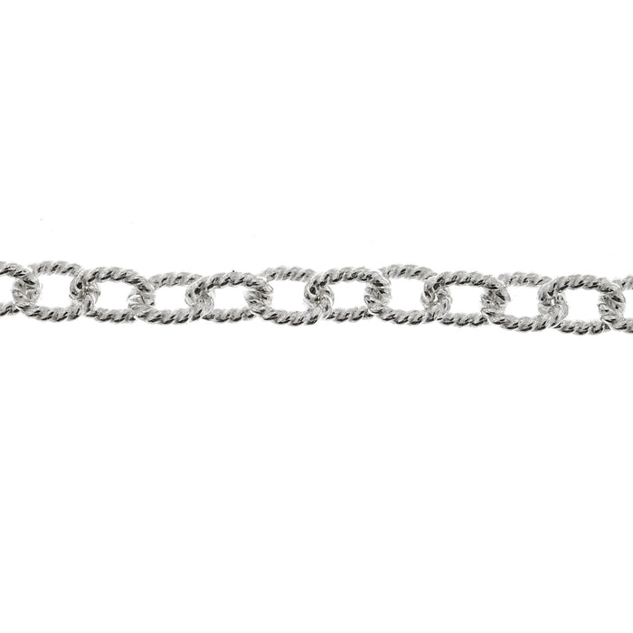 Myron Toback Inc. Sterling Silver 4MM Twisted Cable Chain