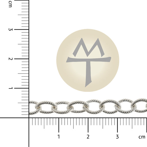 Sterling Silver 5.7MM Twisted Cable Chain  Myron Toback Inc. Sterling Silver 5.7MM Twisted Cable Chain