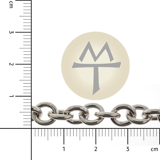 Sterling Silver 5.9MM Cable Chain  Myron Toback Inc. Sterling Silver 5.9MM Cable Chain