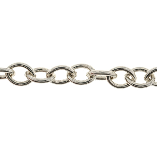 Sterling Silver 5.9MM Cable Chain  Myron Toback Inc. Sterling Silver 5.9MM Cable Chain