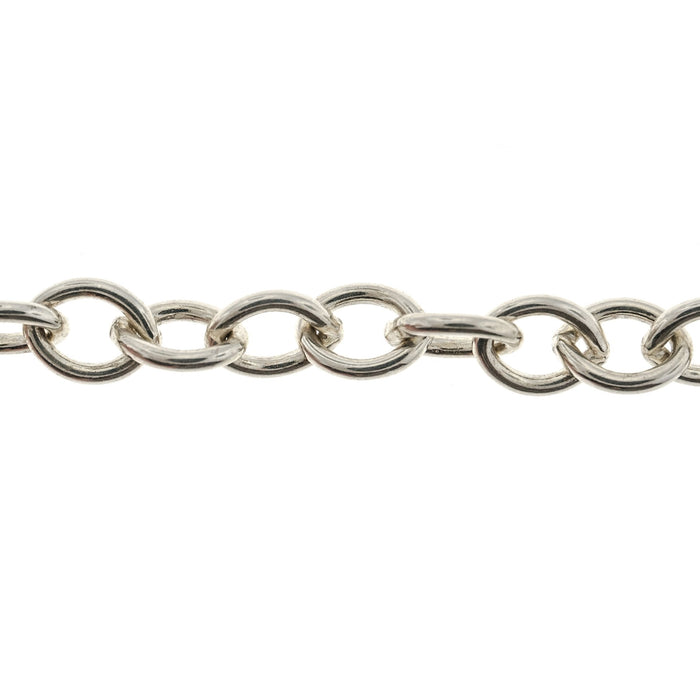 Myron Toback Inc. Sterling Silver 5.9MM Cable Chain
