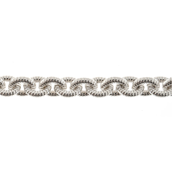 Sterling Silver 5.9MM Pattern Cable Chain  Myron Toback Inc. Sterling Silver 5.9MM Pattern Cable Chain
