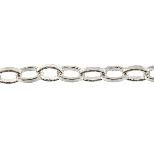 Sterling Silver 5MM Oval Rolo Chain  Myron Toback Inc. Sterling Silver 5MM Oval Rolo Chain