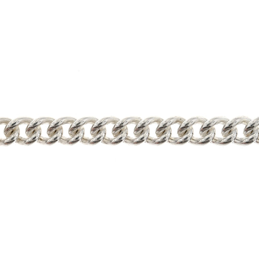 Myron Toback Inc. Sterling Silver 5MM Round Curb Chain