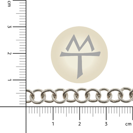 Sterling Silver 6.3MM Round Cable Chain  Myron Toback Inc. Sterling Silver 6.3MM Round Cable Chain