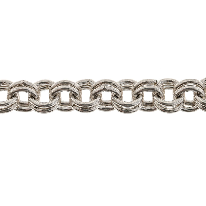 Myron Toback Inc. Sterling Silver 6.4MM Double Link Cable Chain