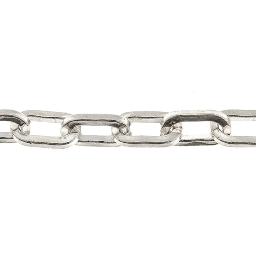 Sterling Silver 6.4MM Long Square Cable Chain  Myron Toback Inc. Sterling Silver 6.4MM Long Square Cable Chain