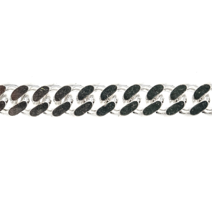 Myron Toback Inc. Sterling Silver 6.6MM Diamond Cut Curb Chain