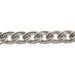Sterling Silver 6.8MM Lace Curb Chain  Myron Toback Inc. Sterling Silver 6.8MM Lace Curb Chain