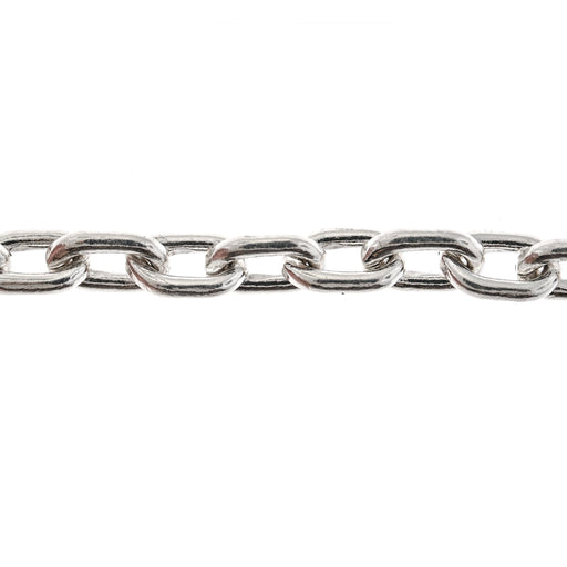 Sterling Silver 6.9MM Open Cable Chain  Myron Toback Inc. Sterling Silver 6.9MM Open Cable Chain