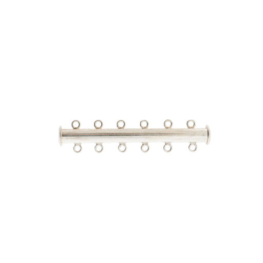 Myron Toback Inc. Sterling Silver 6 Strand Bayonette Lock