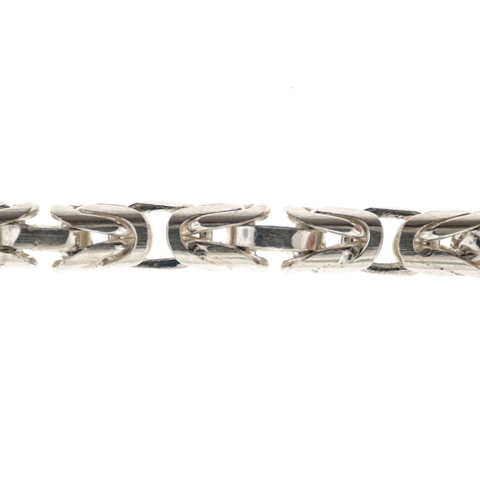 Myron Toback Inc. Sterling Silver 6MM Byzantine Chain