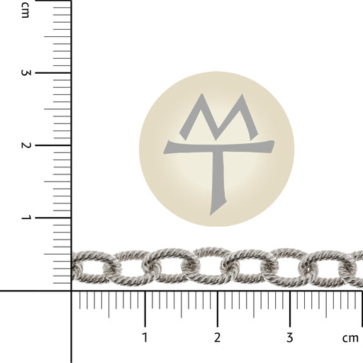 Sterling Silver 6MM Twisted Cable Chain  Myron Toback Inc. Sterling Silver 6MM Twisted Cable Chain