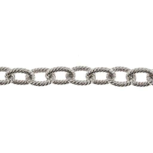 Sterling Silver 6MM Twisted Cable Chain  Myron Toback Inc. Sterling Silver 6MM Twisted Cable Chain