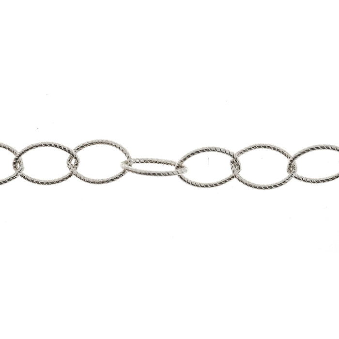 Sterling Silver 6MM Twisted Cable Chain  Myron Toback Inc. Sterling Silver 6MM Twisted Cable Chain