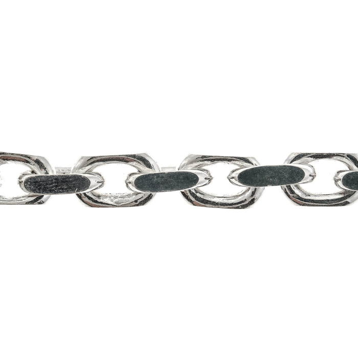 Sterling Silver 7.5MM Diamond Cut Cable Chain  Myron Toback Inc. Sterling Silver 7.5MM Diamond Cut Cable Chain
