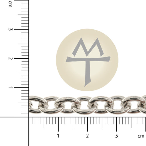 Sterling Silver 7.9MM Cable Chain  Myron Toback Inc. Sterling Silver 7.9MM Cable Chain