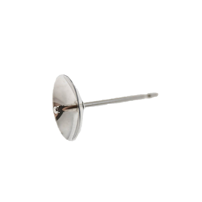Sterling Silver 7MM Cup Post with Peg  Myron Toback Inc. Sterling Silver 7MM Cup Post with Peg
