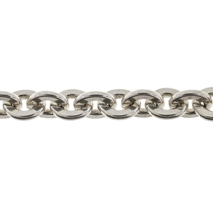 Sterling Silver 7MM Flat Cable Chain  Myron Toback Inc. Sterling Silver 7MM Flat Cable Chain