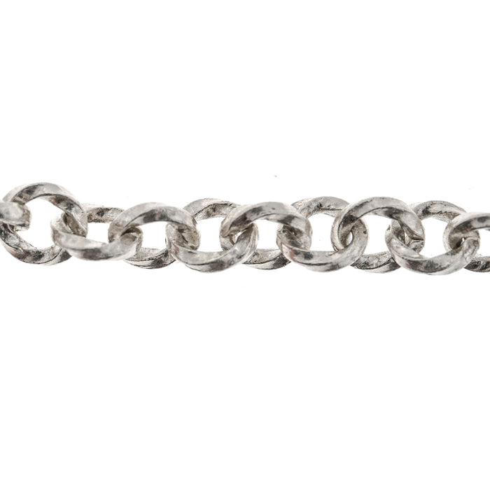 Sterling Silver 7MM Square Twisted Cable Chain  Myron Toback Inc. Sterling Silver 7MM Square Twisted Cable Chain