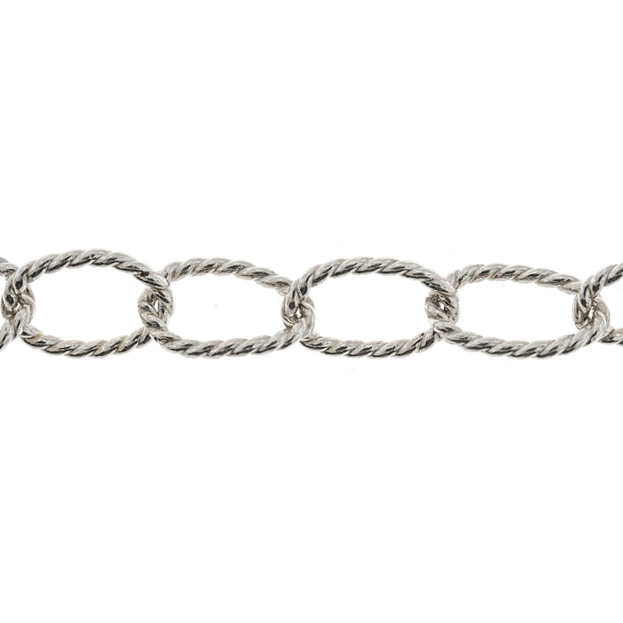 Sterling Silver 8.2MM Twisted Cable Chain  Myron Toback Inc. Sterling Silver 8.2MM Twisted Cable Chain