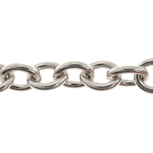 Sterling Silver 8.7MM Cable Chain  Myron Toback Inc. Sterling Silver 8.7MM Cable Chain
