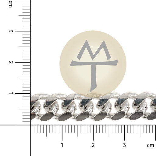 Sterling Silver 9.25MM Cuban Link Chain  Myron Toback Inc. Sterling Silver 9.25MM Cuban Link Chain