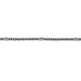 Sterling Silver Black Rhodium Cable Chain with White Stones  Myron Toback Inc. Sterling Silver Black Rhodium Cable Chain with White Stones