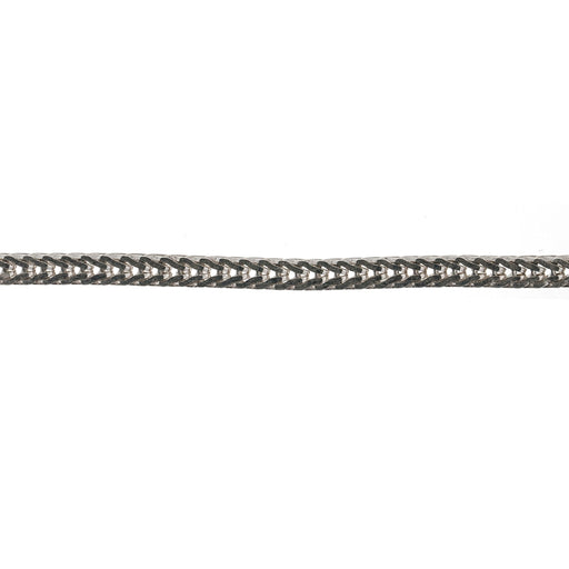 Sterling Silver 2MM Diamond Cut Flat Foxtail Chain  Myron Toback Inc. Sterling Silver 2MM Diamond Cut Flat Foxtail Chain