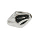 Sterling Silver Dimpled Bicone Bead  Myron Toback Inc. Sterling Silver Dimpled Bicone Bead