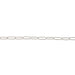 Sterling Silver Elongated Cable Chain  Myron Toback Inc. Sterling Silver Elongated Cable Chain