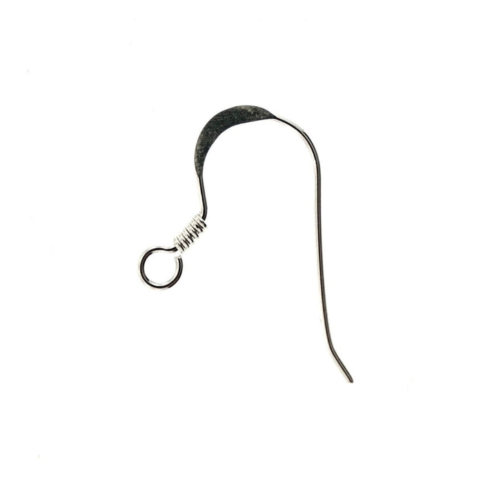 Sterling Silver Fish Hook Earring  Myron Toback Inc. Sterling Silver Fish Hook Earring