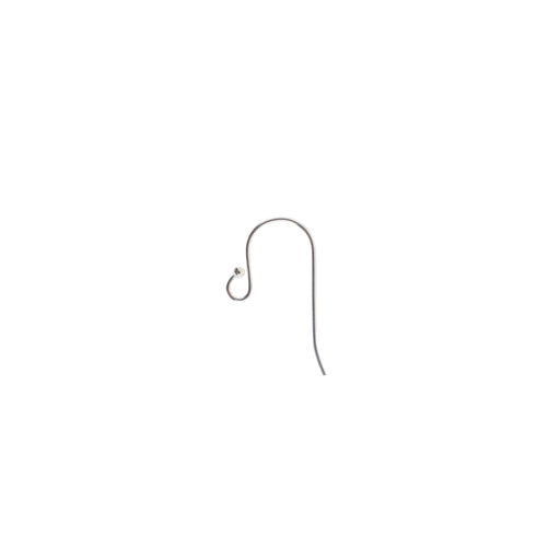 Sterling Silver Fish Hook Earwire with Ball  Myron Toback Inc. Sterling Silver Fish Hook Earwire with Ball