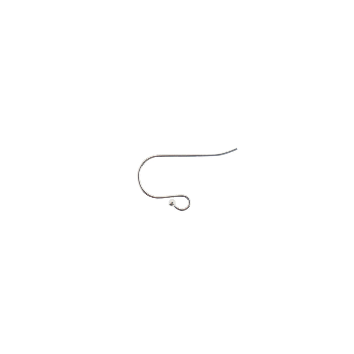 Myron Toback Inc. Sterling Silver Fish Hook Earwire with Ball
