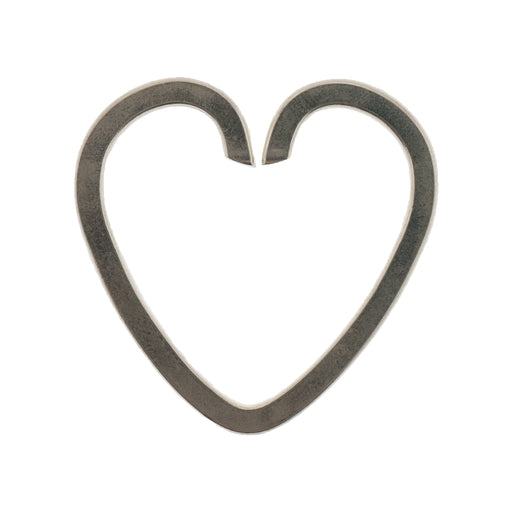 Sterling Silver Heart Shape Key Ring  Myron Toback Inc. Sterling Silver Heart Shape Key Ring