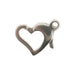 Myron Toback Inc. Sterling Silver Heart Shaped Lobster Lock