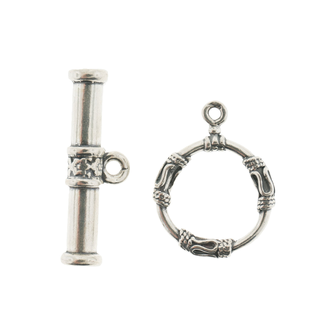 Sterling Silver Large Toggle Set — Myron Toback Inc.