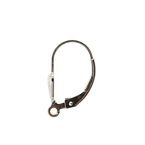 Sterling Silver Lever Back Shell with Ring  Myron Toback Inc. Sterling Silver Lever Back Shell with Ring